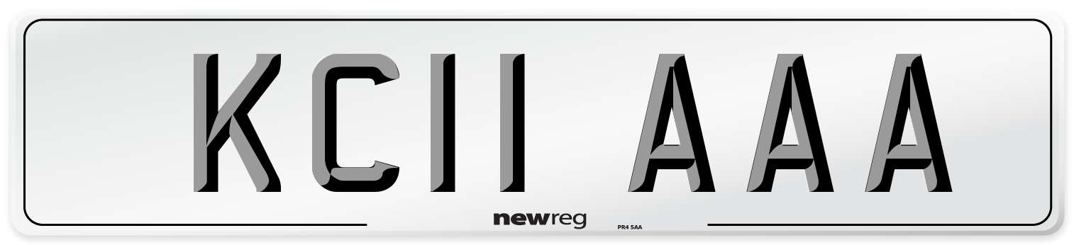 KC11 AAA Number Plate from New Reg